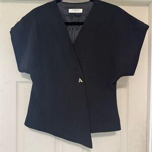 Commense Black Asymmetrical Tunic